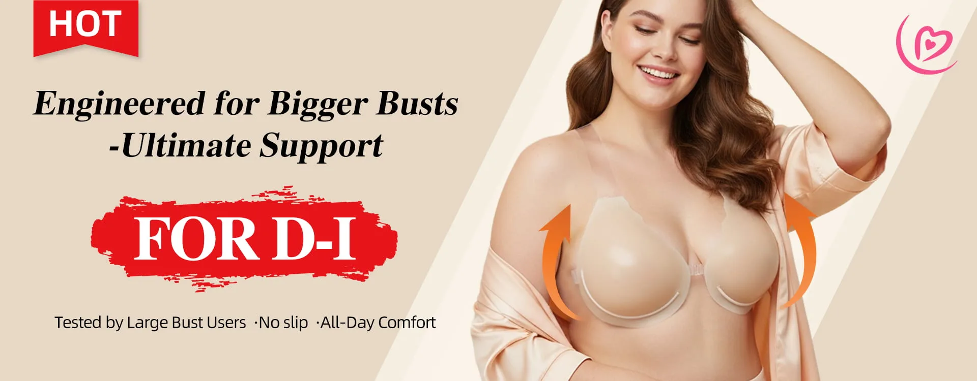 Plus Size Sticky Bra Engineered for Bigger Busts