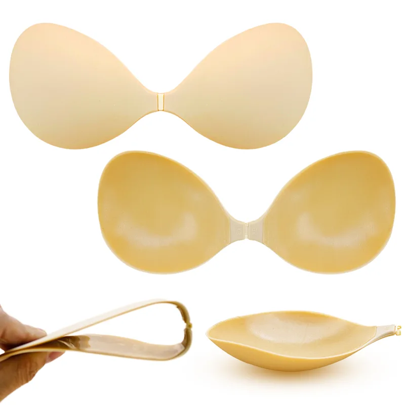 Bow Matte Solid Silicone Bra