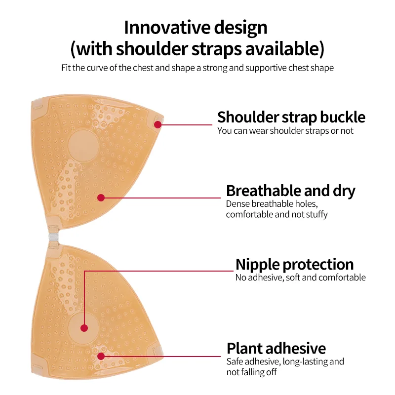 Waterproof Triangle Stick on Bra