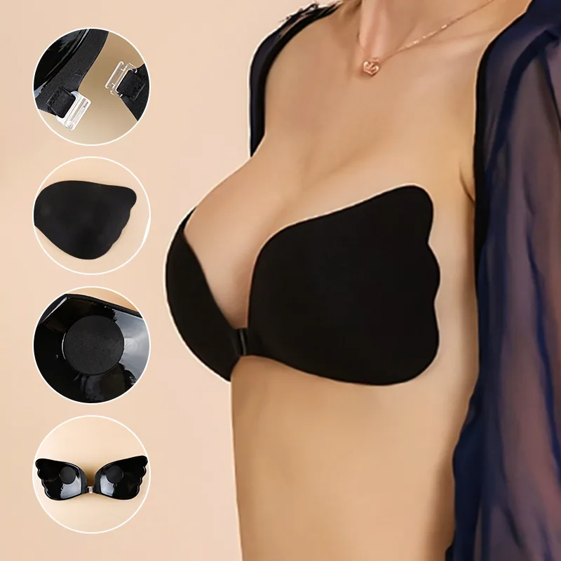 butterfly adhesive bra, wing shape bra, wing chest patch, invisible bra, adhesive bra, silicone bra, strapless bra, backless bra, push up bra, lift bra, sticky bra, self adhesive bra, invisible push up bra, side support bra, gathering bra, push together bra, seamless bra, cleavage bra, reusable bra, washable adhesive bra, lightweight bra, bridal bra, wedding bra, party wear bra, low cut bra solution, invisible bra for dress, support bra without straps, natural lift bra, skin friendly bra, sweatproof adhesive bra, waterproof adhesive bra, comfortable adhesive bra, strapless silicone bra, backless dress bra solution, front clasp bra, second skin bra