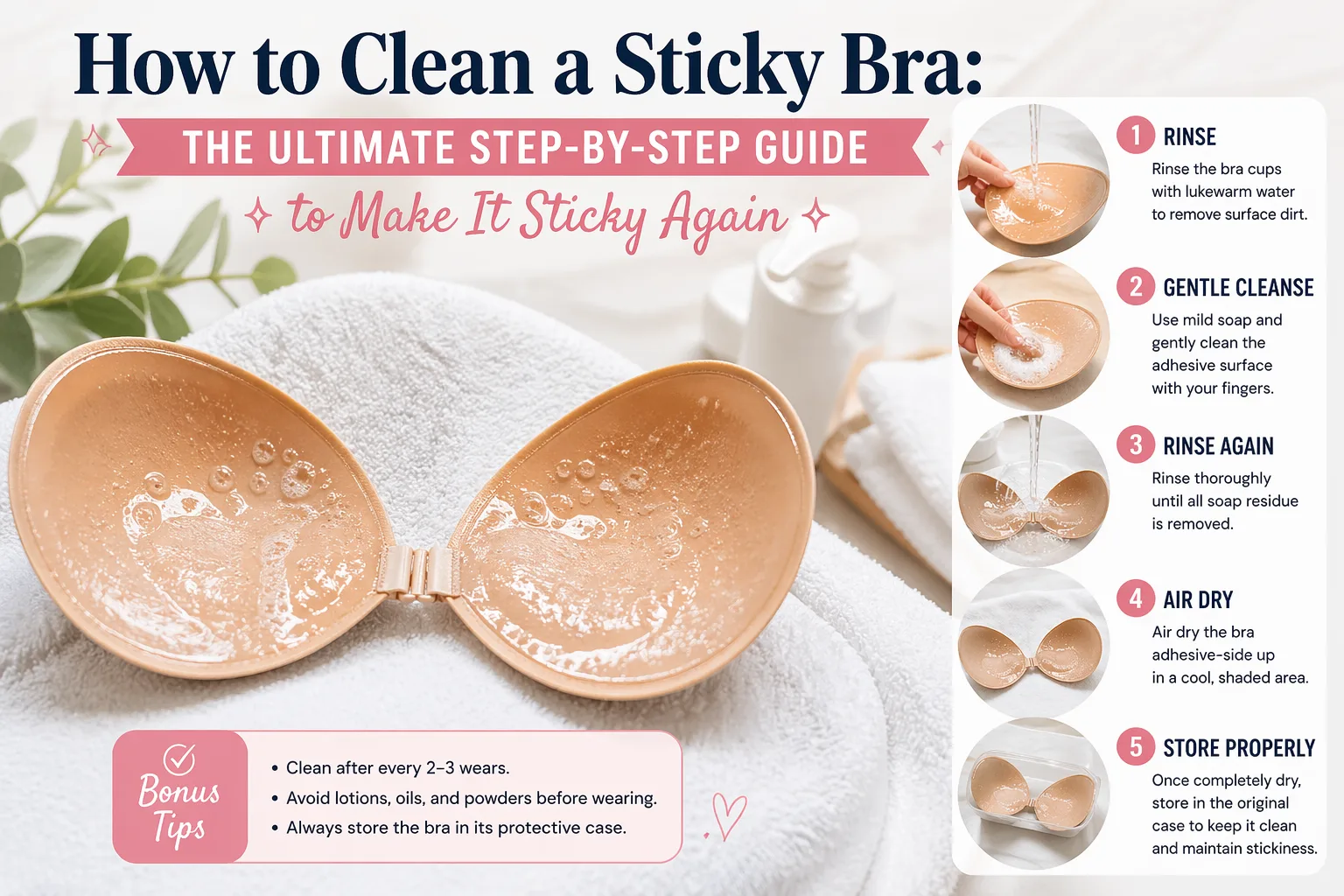 How to Clean a Sticky Bra: The Ultimate Step-by-Step Guide to Make It Sticky Again