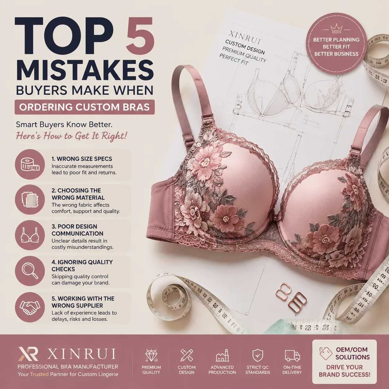 Top Mistakes Buyers Make When Ordering Custom Bras – And How to Avoid Them