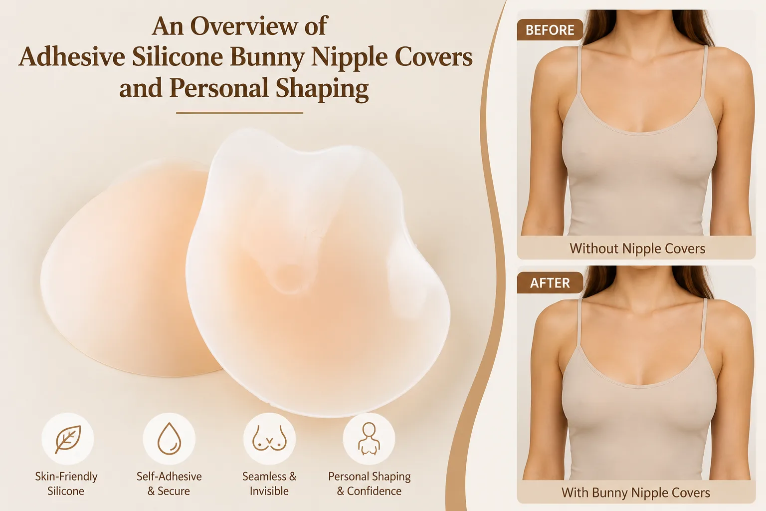 An Overview of Adhesive Silicone Bunny Nipple Covers and Personal Shaping