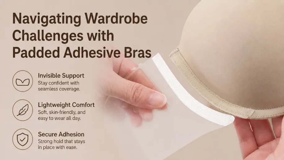 Navigating Wardrobe Challenges with Padded Adhesive Bras
