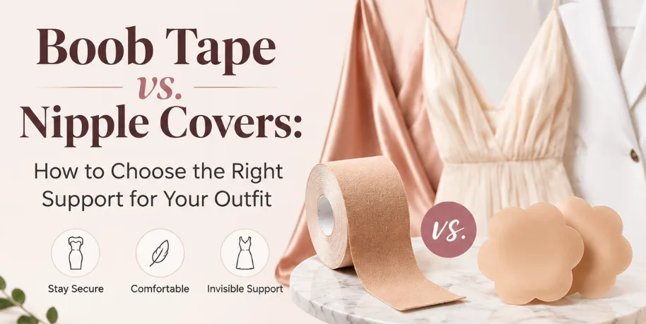 Boob Tape vs. Nipple Covers: How to Choose the Right Support for Your Outfit
