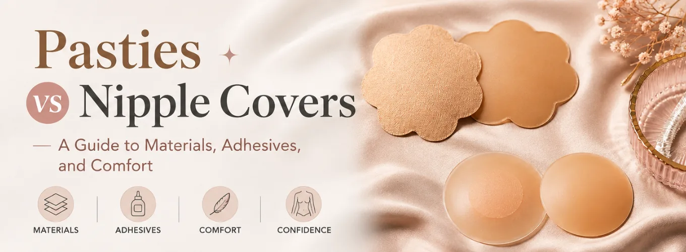 Pasties vs Nipple Covers: A Guide to Materials, Adhesives, and Comfort