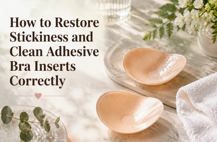 How to Restore Stickiness and Clean Adhesive Bra Inserts Correctly