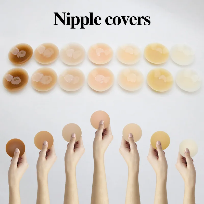 What is the best medical-grade adhesive for nipple covers to prevent skin irritation during long-term wear?